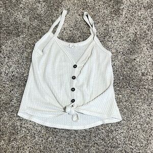 Women's White Button-Down Top